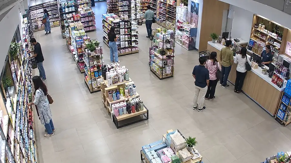 Footfall & queues camera view
